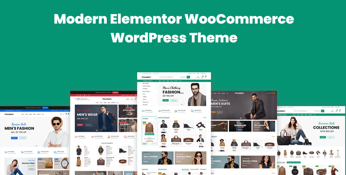 Modern Elementor WooCommerce WordPress Website