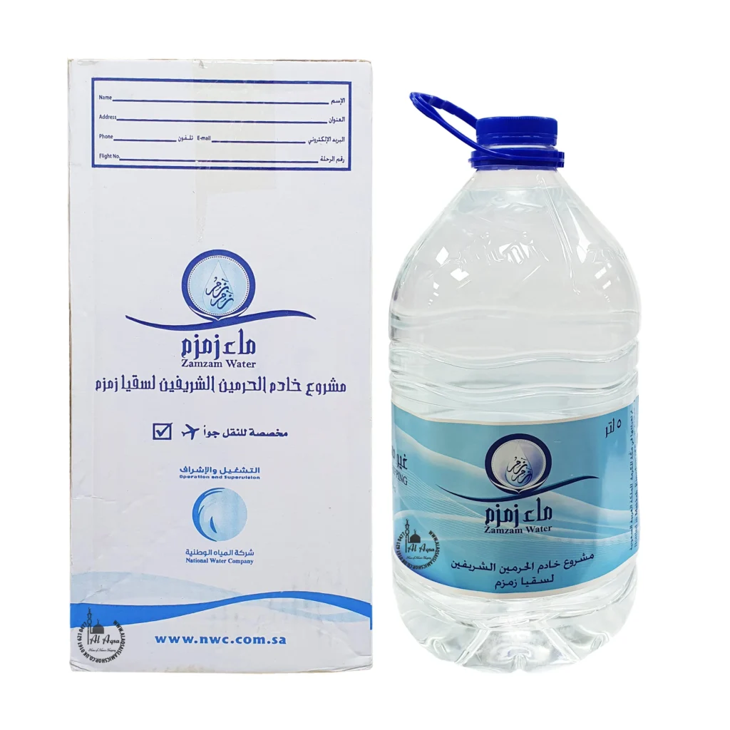 Zamzam Water Price in Bangladesh 5 Litre, পবিত্র মক্কা শরিফ থেকে সংগৃহীত শতভাগ খাঁটি ও বরকতময় জমজম পানির দাম ৫ লিটার | Zamzam Water Price in Bangladesh 5 Litre। নিরাপদ সিলগালা ও স্বাস্থ্যসম্মত প্যাকেজিংয়ে মোড়ানো এই পানি শারীরিক নিরাময় ও আধ্যাত্মিক প্রশান্তির উৎস। পরিমাণ: ৫ লিটার জার বর্তমান মূল্য: ৳ ৩,৯০০.০০ (মূল দাম: ৳ ৪,৫০০.০০) ডেলিভারি: ঢাকা – ১ দিন | জেলা – ২–৩ দিন পেমেন্ট: বিকাশ, নগদ, রকেট ও ক্যাশ অন ডেলিভারি